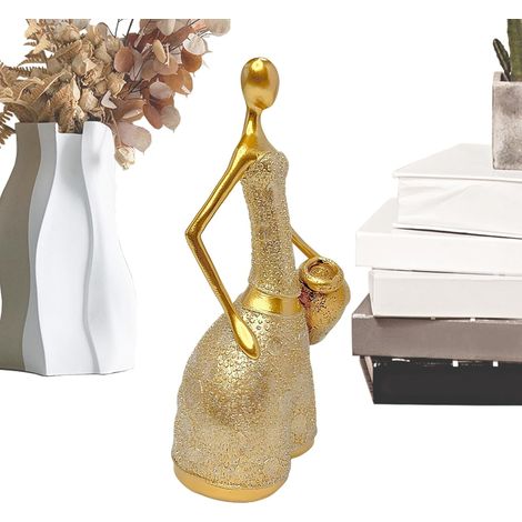 Statue pour Le Bureau - Décor Abstrait avec Pot Tenue - Sculpture Moderne (1/5)