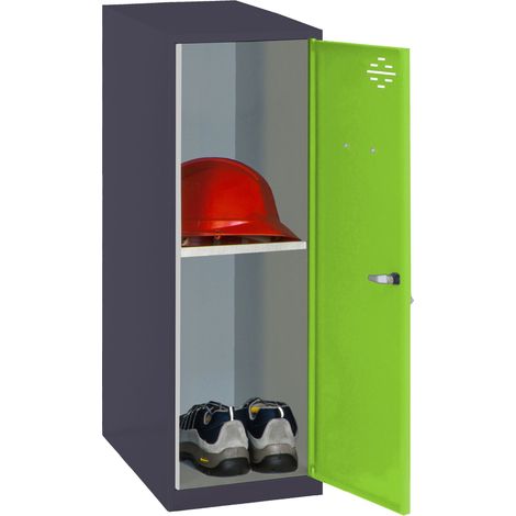 Simonrack Casier en Métal Anthracite et Vert Robuste (1/4)