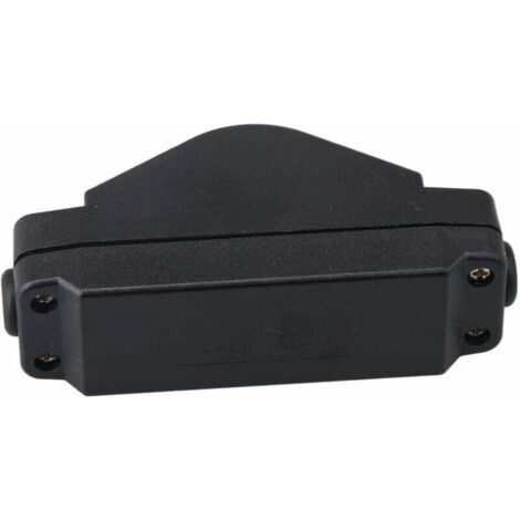 Interrupteur étanche IP65 noir 30A 220V – Mécanisme robuste en PA66 – Indicateur LED – Dimensions 11,4 x 3,5 cm (1/4)