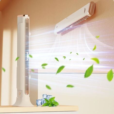 Bladeless desk fan – Quiet and adjustable ventilation – Compact design for small spaces – Adjustable directional airflow (1/4)