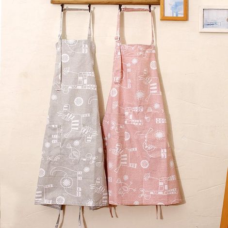 2-teiliges Küchenschürzen-Set für Damen personalisierbare Schürze verstellbare wasserdichte Schürze multifunktionale Gartenschürze zum Kochen und 73 (1/4)