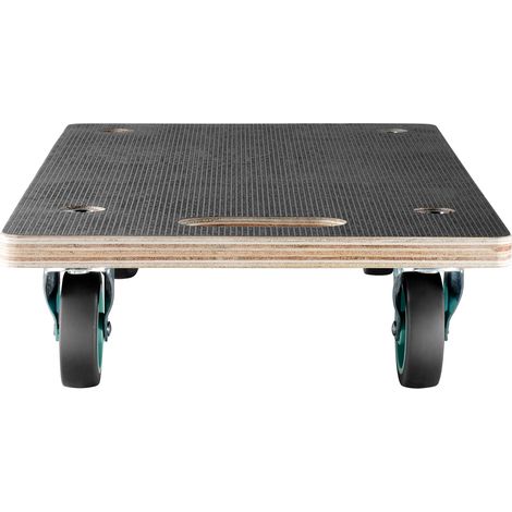 Mophorn Rollbrett mit 250 kg Tragkraft, Möbeltransportwagen mit 4 leisen TPR-Rädern, rechteckiger Transportroller für Klavier, Möbel, Sofa, Waschmaschine, Kühlschrank, 2er-Set, schwarz