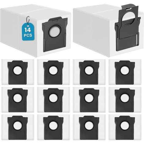 14 Stück Staubbeutel für Dreame L10s Ultra Gen 1/2/3, L10/L10s Pro/L20/L40/L50/X40/X50/Aqua10/Matrix10 Ultra, für Mova Z60/S20/E30/E40/P50/P50s/V50 Ultra Staubsauger - Ersatz Staubsaugerbeutel