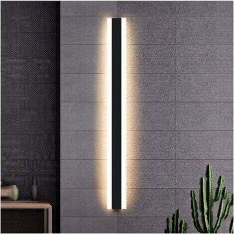 Applique murale d'intérieur moderne, longue, LED, aluminium, blanc chaud, 110 V/220 V, 60 cm (1/5)