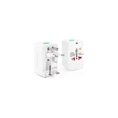 Adaptateur Voyage Universel, Adaptateur Prise Univers Multi-Fonction, Internationale 200 Pays (France, USA, UK et Australie), All-in-One Travel Adapter (1/4)