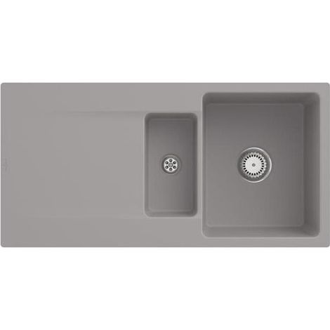 VB flächenbündige Spüle Siluet 60 R flat 33371F 980x490mm re-eckig Fossil cplus (1/5)