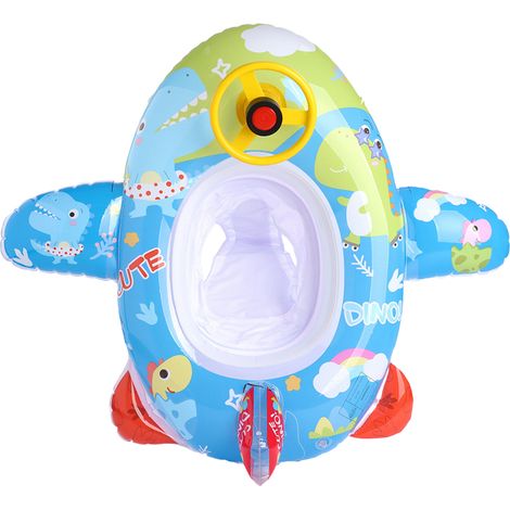 Gonflable Anneau De Natation En Forme D Avion - Pour Enfant À Partir De 12 Mois - PVC Sans Phtalate - Dimensions 85 X 70 X 30 Cm - 1 Pièce (1/5)