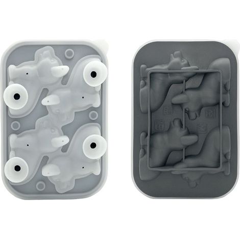 Moules à glaçons en silicone avec couvercle, moules à glaçons originaux pour whisky, cocktails, bière - Moules à glaçons 3D amusants pour congélateur et boissons (1/5)