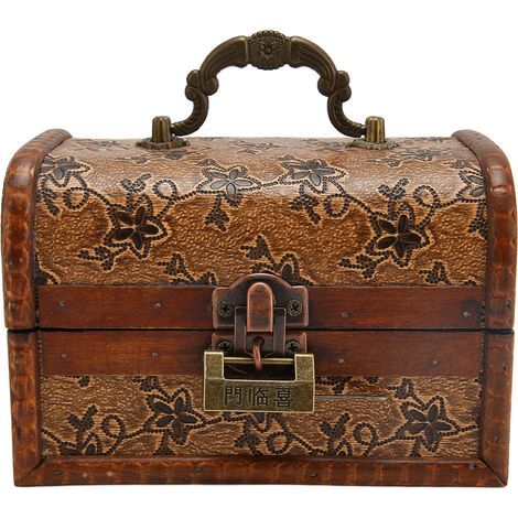 Vintage-Schmuckkästchen aus Holz – Elegante Retro-Wohndekoration (1/5)
