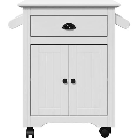 vidaXL Kitchen Trolley "BODO" White 72x45x80 cm