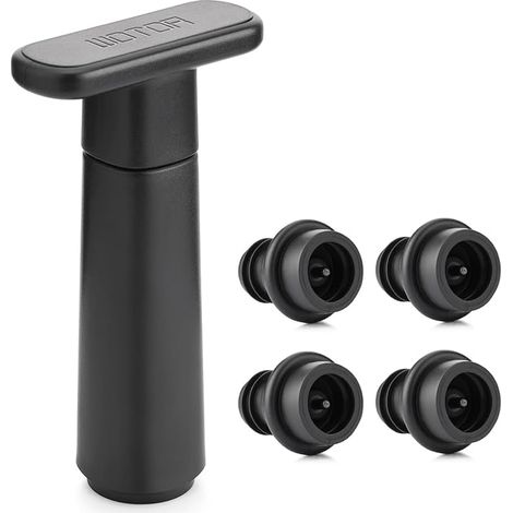 Pompe à vide vin avec bouchons, bouchon bouteille vin, réutilisable pour garder le vin frais, accessoires vin (1/5)