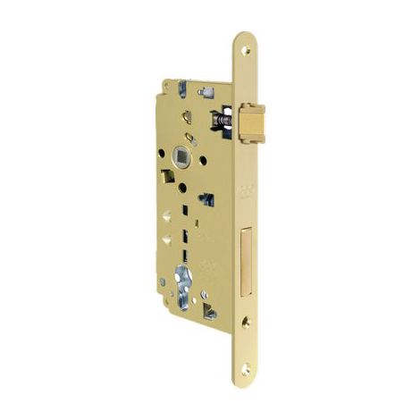SERRATURA LEGNO INFILARE 80851 AGB B.T OTTONATO F.MM 22 F.SAGOM M2+SCR+Q8 E.MM 45