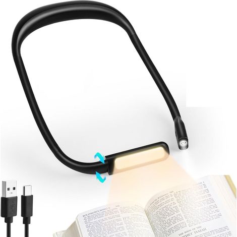Lampe de lecture -Lampe de lecture à porter autour du cou -Rechargeable et pliable (1/5)