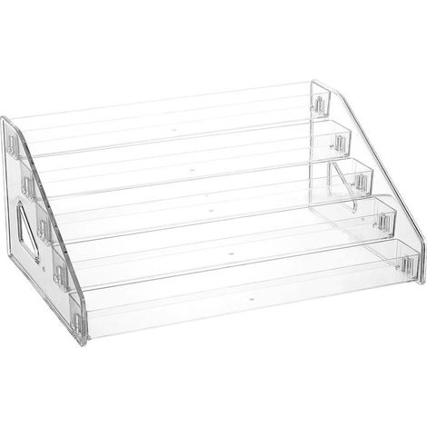 Boîte de rangement en plastique pour parfums et cosmétiques, multi-compartiments, organisateur pratique pour ranger vos produits de beauté et senteurs (1/5)
