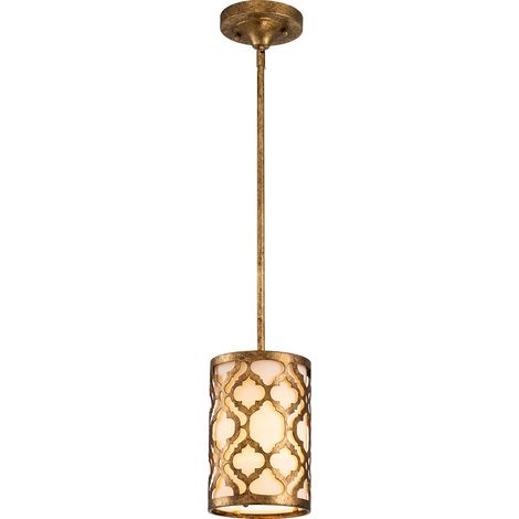 Elstead Arabella - Mini suspension à 1 ampoule à montage en double pour plafond doré, E27 (1/4)
