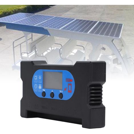 Solarregler – HD-Laderegler mit zwei USB-Typ-C-Anschlüssen und DC-Schnellladefunktion – 10 A Mehrfachschutz für ABS-Solarpanel (1/5)