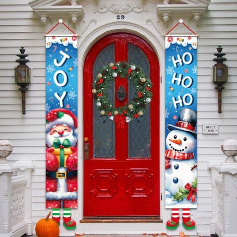 Weihnachtsgirlande mit Weihnachtsversen, wunderschöne Hängedekoration für drinnen und draußen, geeignet für Wände, Türen, Möbel und Weihnachtsbäume, 180 x 30 cm / 70,86 x 11,81 Zoll (1/2)