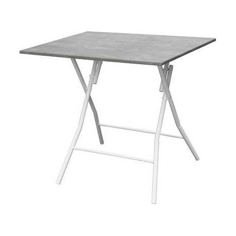 TAVOLO PIEGHEVOLE BINGO 80X60XH75CM CEMENTO