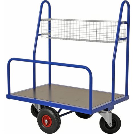 Kongamek Baumarktwagen mit verzinktem Kleinteilekorb 1000x700x1250mm (1/3)