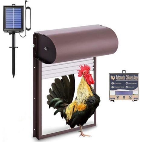 Automatischer Türöffner für Metallhähnchen – Solaire avec minuterie – Rouillebeständig – Für Hähnchen und Enten (1/5)