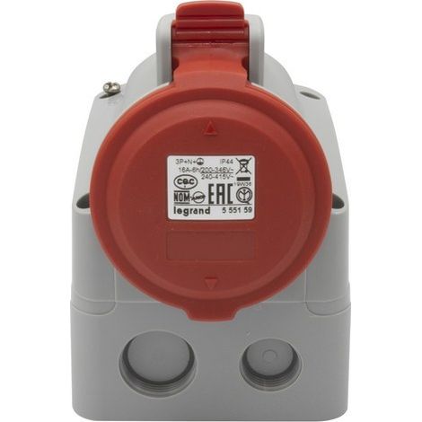 LEGRAND 555159 Superkompakter Sockel 16A 3P + N + TT 415V IP44