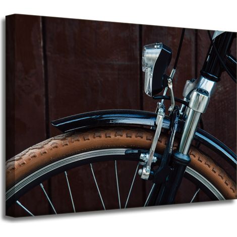 Vintage-Fahrrad-Leinwanddruck 40x30 cm