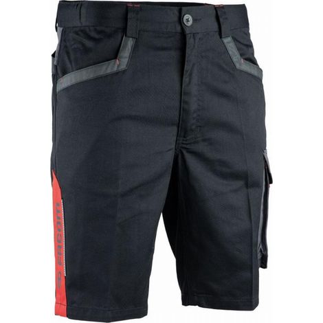 Bermuda FACOM Turn Schwarz/Grau/Rot Größe XXL - FXWW6000E-XXL