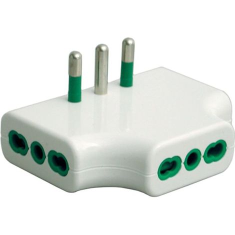 Fanton 87220 Flachadapter von S17 auf 3P17/11, weiß