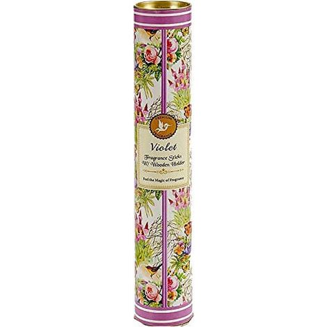 Juego de varitas de incienso en lata - Violetas (12 x 30 unidades) + soporte (1/2)