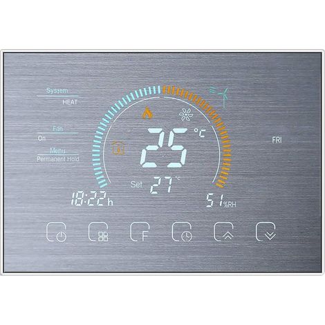 Termostato WiFi Beca BHT-8000GCLW Grigio