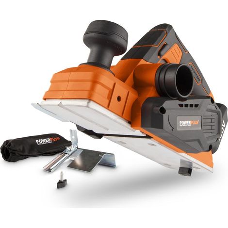 Powerplus Dual Power Rabot sans Fil POWE80030 - Raboteuse 20 V et 14 000 tr/min - Profondeur 2 mm - sans Batterie ni Chargeur (1/5)
