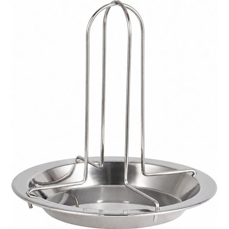Support de rôtisserie pour poulet, idéal pour le camping et le barbecue, avec fourchettes de cuisson renforcées. (1/4)