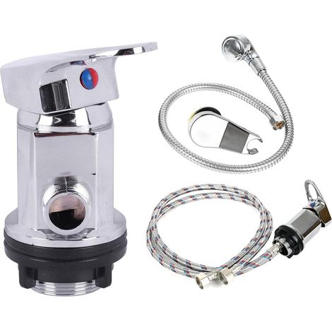 Robinet de douche, mitigeur monocommande 1/2", pour montage en saillie, robinet de douche, mitigeur de douche, sortie 1/2", pour camping-car, fourgon (1/5)