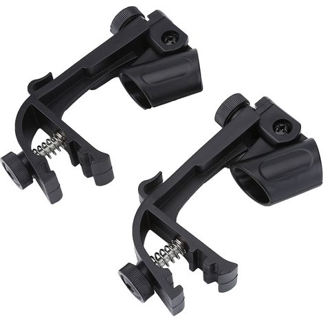 2 supports de micro ajustables, pince antichoc pour montage sur fût de batterie, noir, 2 pièces (1/5)