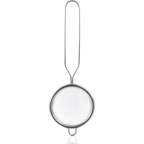 Küchensieb aus Stahl mit Griff, Mehlsieb 7 cm