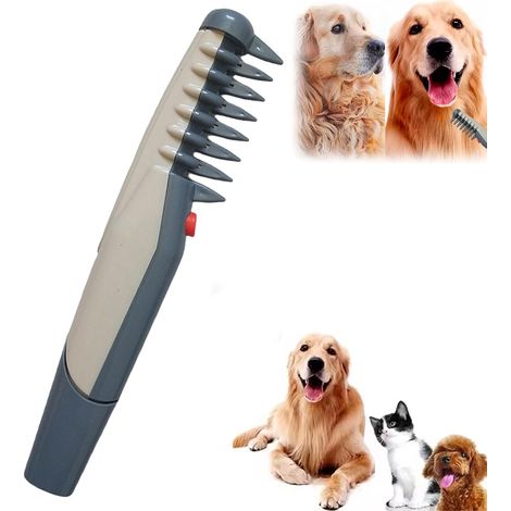 Peigne électrique avec lame de rasoir, peigne électrique pour chiens, épilateur pour démêler les poils longs des chats et des chiens (1/5)