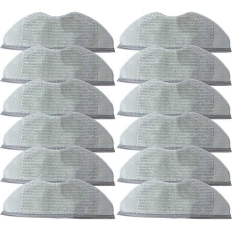 Wischmopp-Pads, kompatibel mit Xiaomi Mijia S40 / OV81 Staubsauger, Ersatzteile, waschbare Mikrofaser-Reinigungsmopp-Tücher, 12 Stück (1/5)
