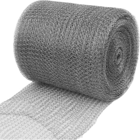 Grillage tressé acier inoxydable 9 m, barrière anti-rongeurs métallique pour jardin et maison. (1/5)