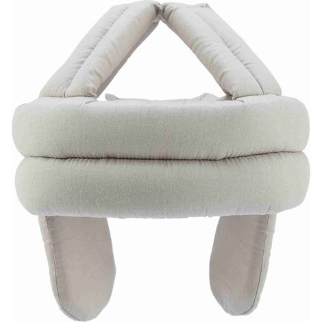 Casque de Protection pour Personnes Âgées Casque de Sécurité Anti-Chute Chapeau de Protection de Tête Coton Respirant Chapeau Anti-Collision Vieil Homme avec Protection Auditive, Taille Ajustable-Gris (1/5)