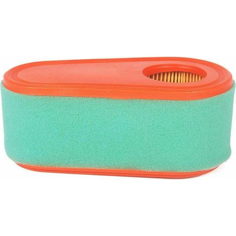 Filtre à air double compatible avec la tondeuse Briggs 795066 (lot de 2) - Pièces de rechange pour filtres à air d'admission (filtre composite papier-éponge) pour tondeuses à gazon, machines de jardin (1/5)