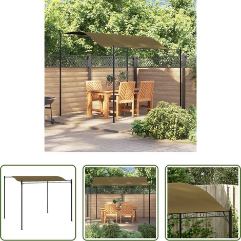 Sonnenschutz - Pavillon 3x2,4 m Taupe 180 g/m² (1/5)