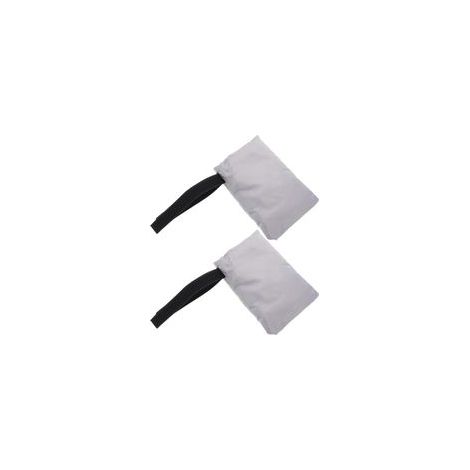 Lot de 2 Protège-Robinets Extérieurs Gris en Tissu Oxford Imperméable avec Doublure en Coton Isolante Housse Antigel pour Robinet de Jardin Protection Hivernale Résistante aux