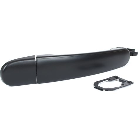 Manija de puerta exterior derecha delantera, color negro, sin orificio, para Audi A2 00-05 (modelos 2000-2005). (1/2)