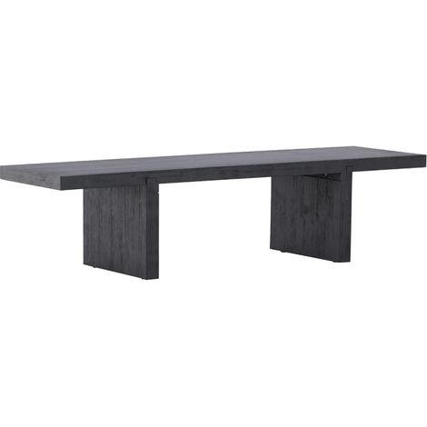 Table Basse en Bois "Yakunik" 120cm Noir (1/5)