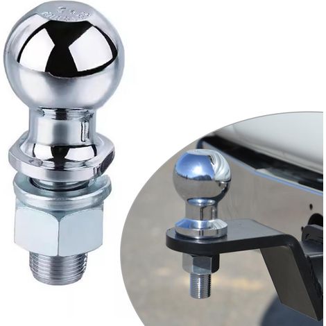 Boule D'attelage de Remorque 50 mm pour Tracteurs - 3,5 Tonnes avec Boulon à Tête Sphérique 22 mm pour Barre (1/5)