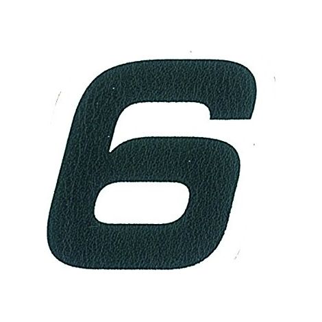 Adesivo Numero 6, Nero (1/5)
