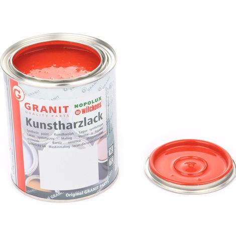 Vernis à peinture rouge RAL 2002 Nopolux Wilckens Granite, pot de 2,5 l
