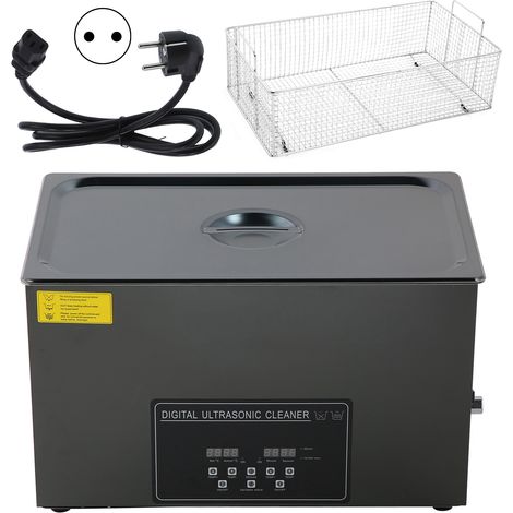 Nettoyeur Ultrasonique 30L Acier Inoxydable Affichage Numérique Machine de Nettoyage Industrielle YM-1030AEU Prise UE 220V (1/5)