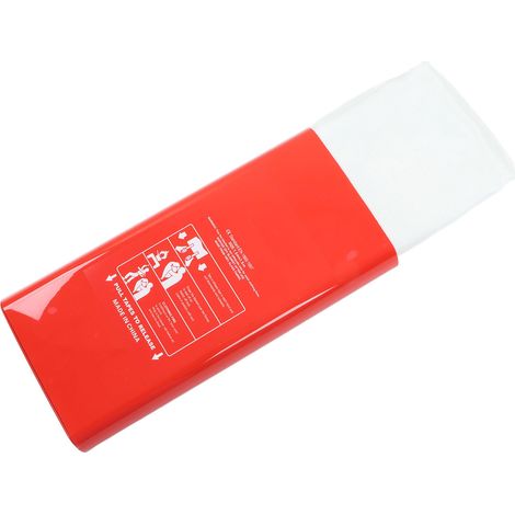 Couverture anti-feu en fibre de verre ignifugée jusqu'à 550 °C, résistante aux incendies et utilisable en cas d'urgence. (1/5)