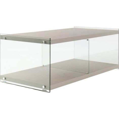 Meuble TV Design "Elementary" 120cm Argent (1/3)